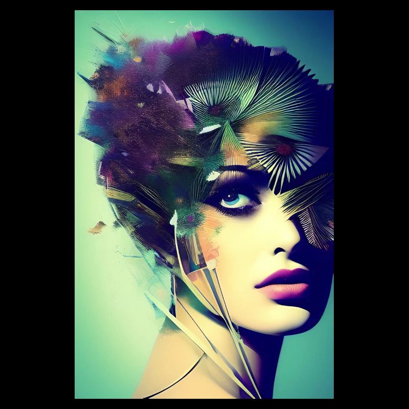 Abstrakte Gesichts Kunst