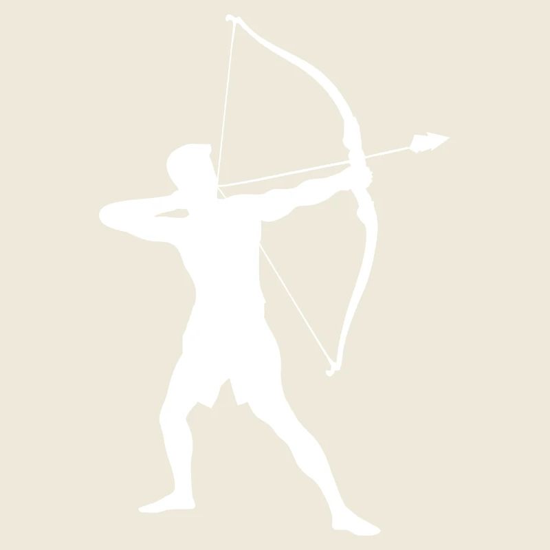 Bogenschütze-Silhouette, Präzises