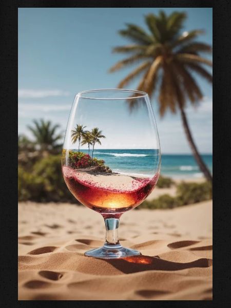 Strand Weinglas