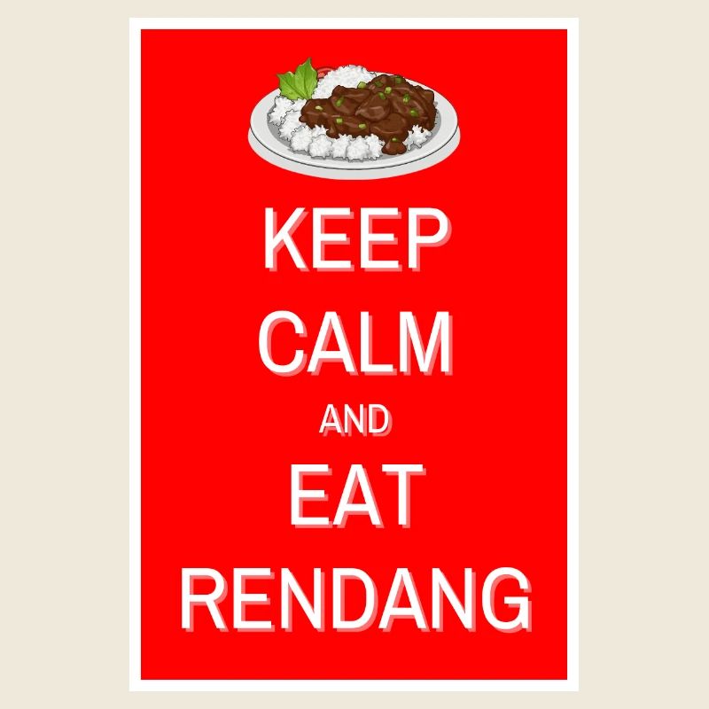 Bleiben Sie ruhig und essen Sie Rendang