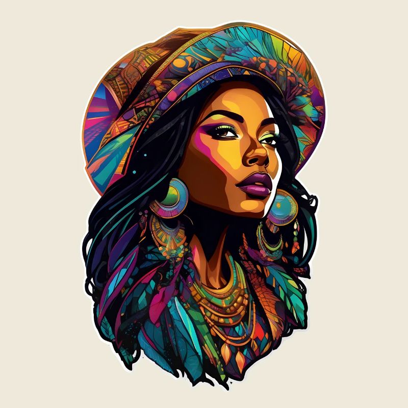femme afro - beauté
