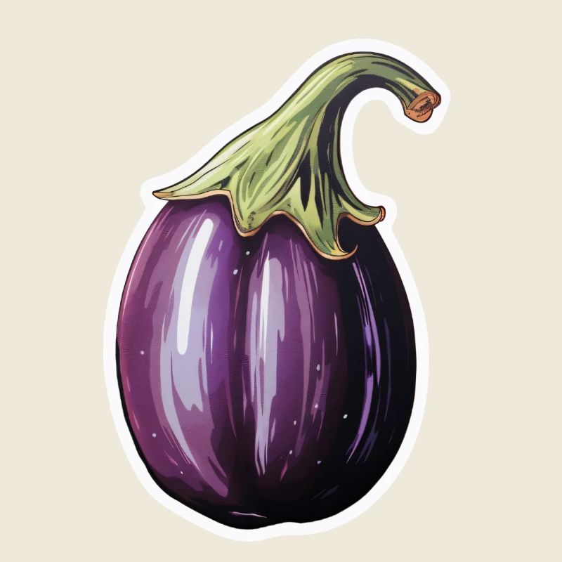 Aubergine bulbous