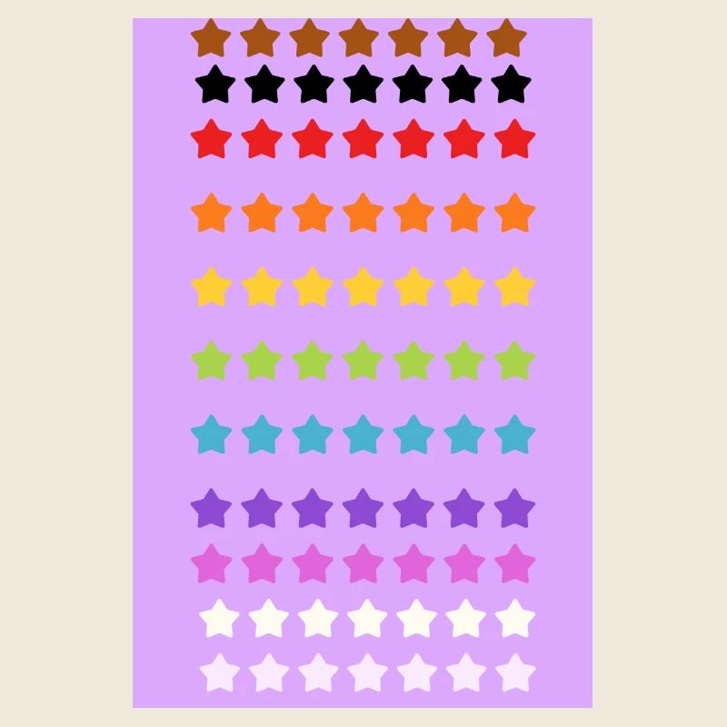 Pride Rainbow Stars