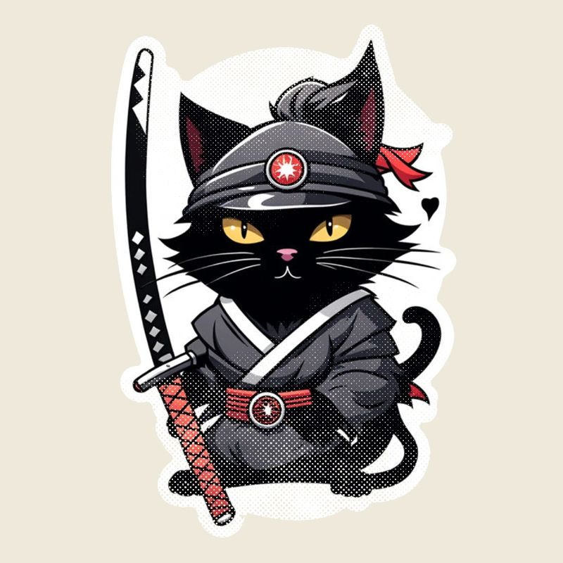 Ninja Katze - Samurai Kätzchen