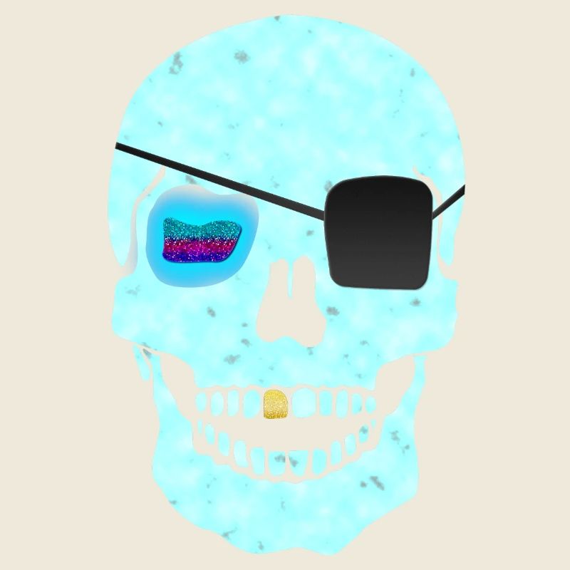 One Eye & Golden Tooth Skull