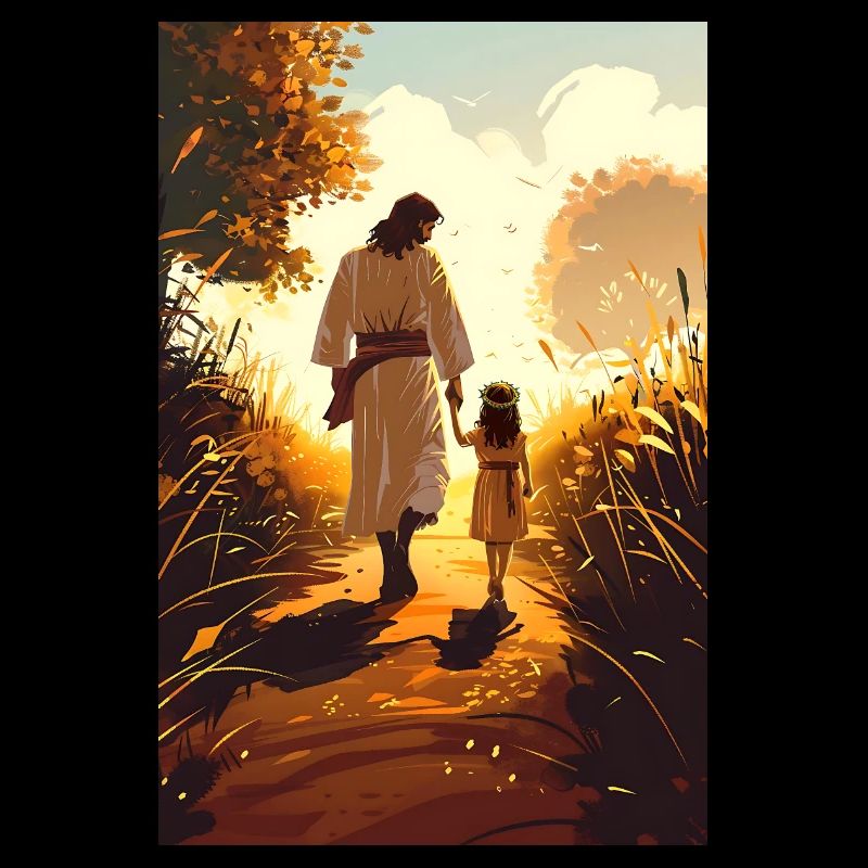 Modern Christian Decor, Jesus Walking With