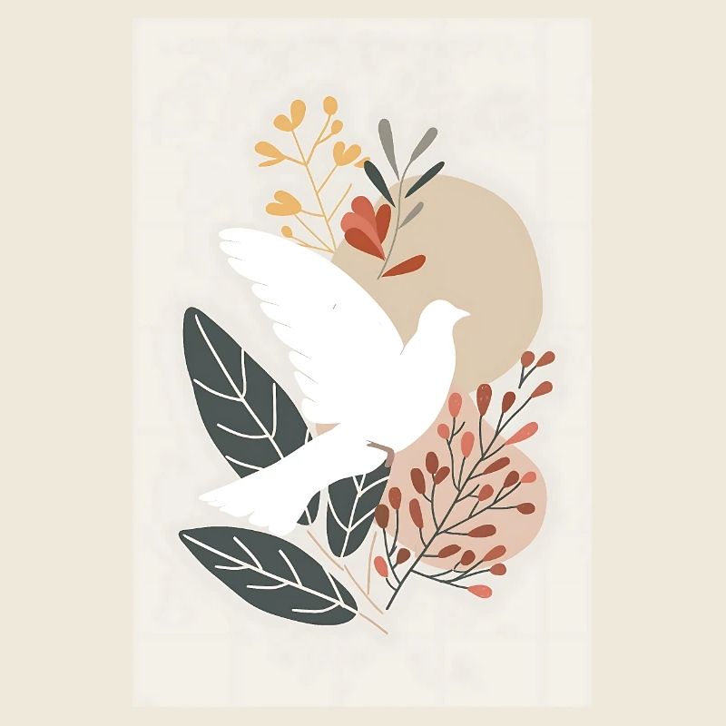 Rustikale böhmische christliche Dekoration,