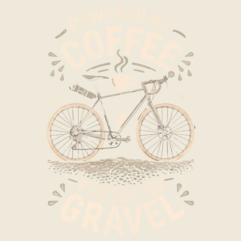 Coffee Powered Bike Graphic