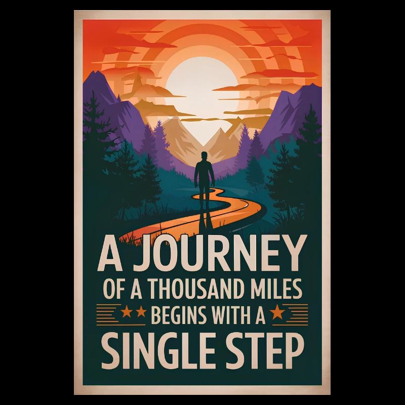 Die größte Reise beginnt mit einem kleinen Schritt