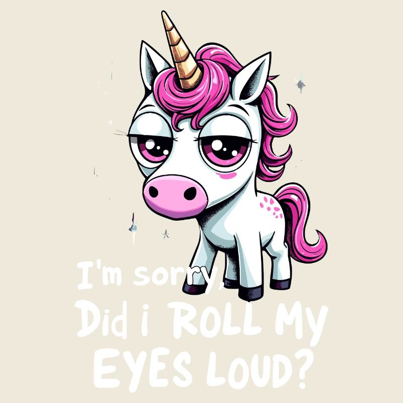 Did I Roll My Eyes Loud Einhorn Unicorn