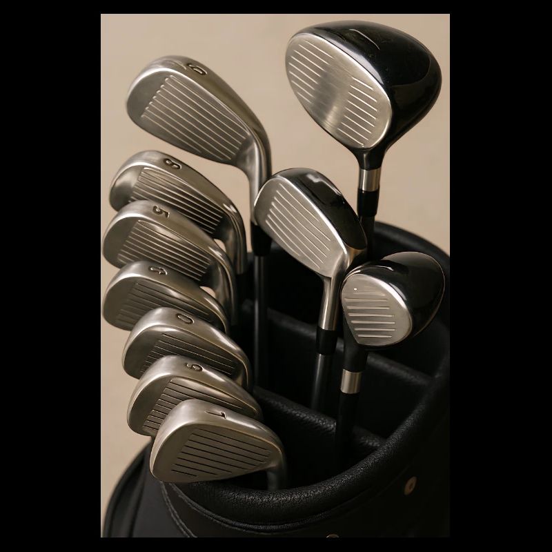 Sport - Golf, Golftasche mit Schlägern