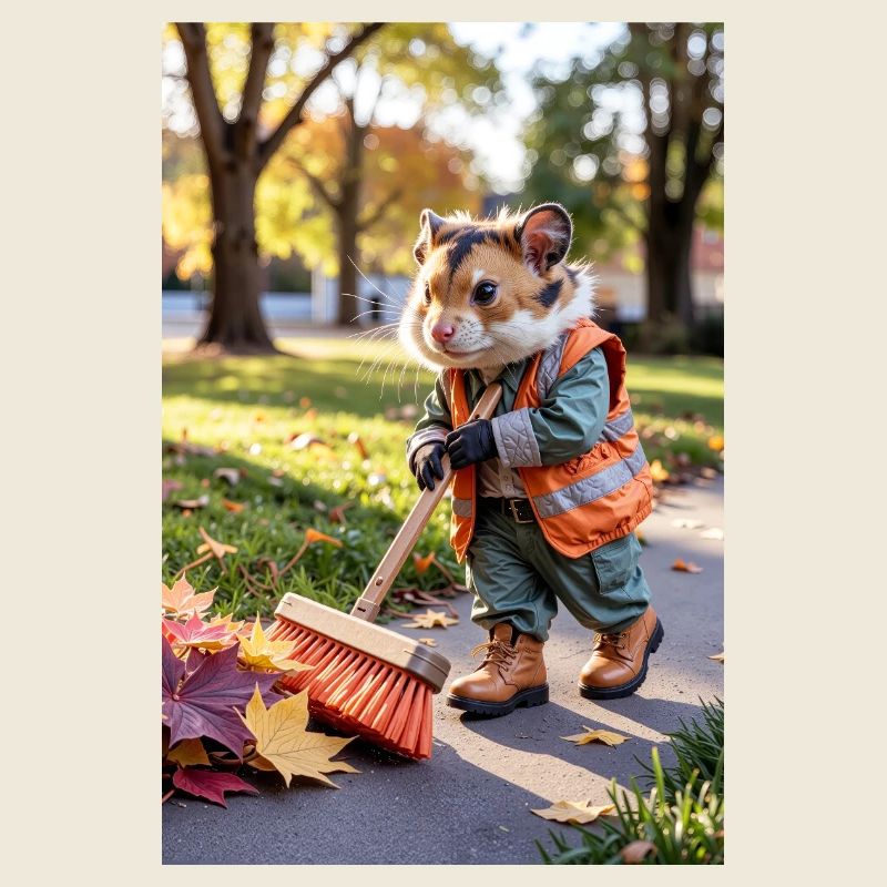 Humanoider Kehrhamster