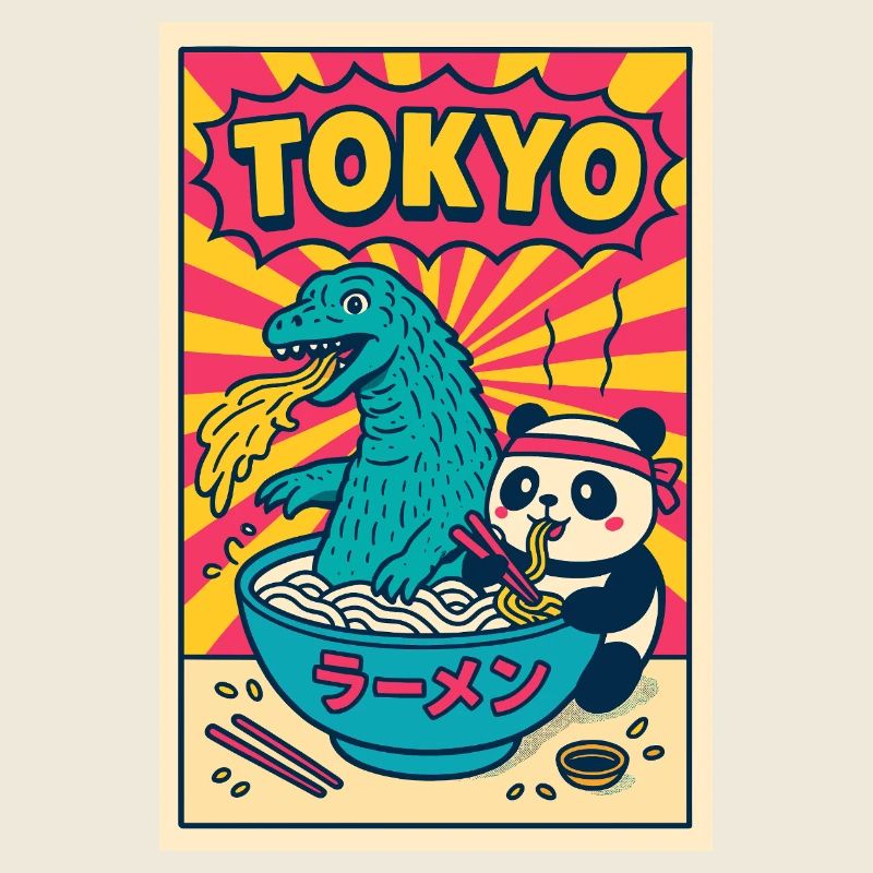 Tokyo Ramen Panda and Dragon