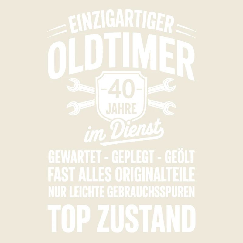 40 ans de service - anniversaire de travail oldtimer