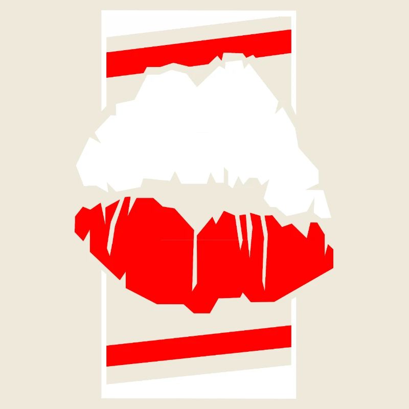 Poland Lips Contrast Pop Art