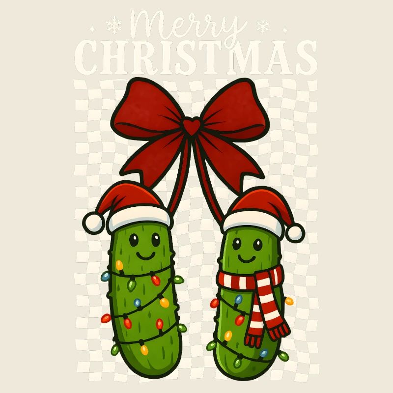 Mignon Joyeux Noël Cornichons Vacances Design