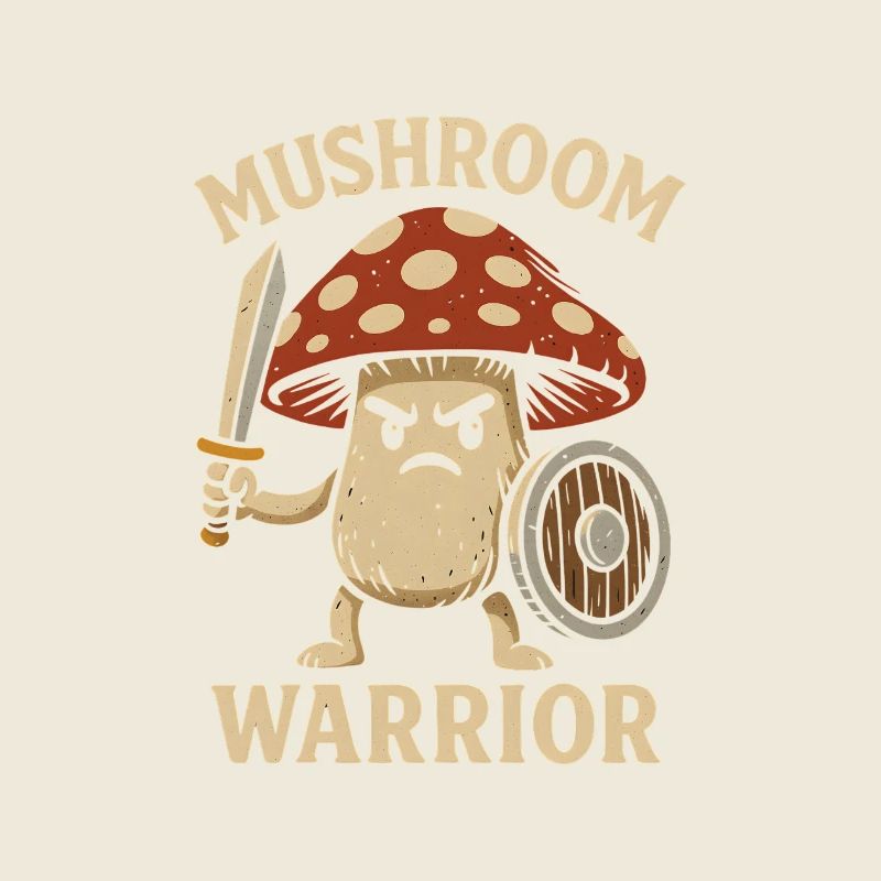 Mushroom warrior with sword
