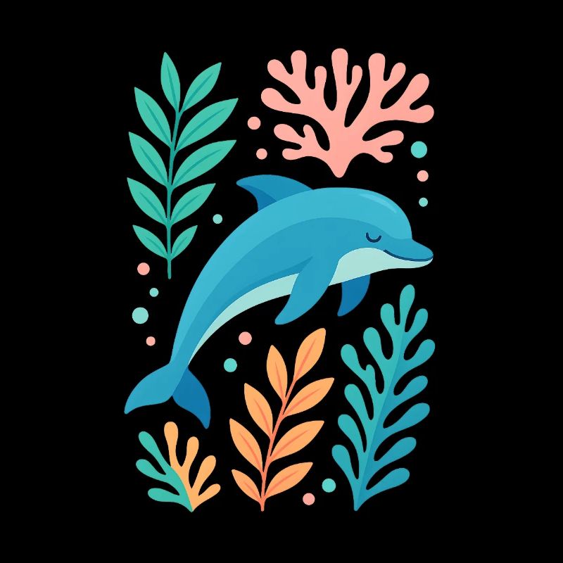Rêve de dauphin dans la mer de Corail