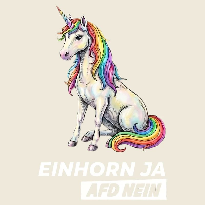 Cooles Einhorn Ja, Partei AfD Nein