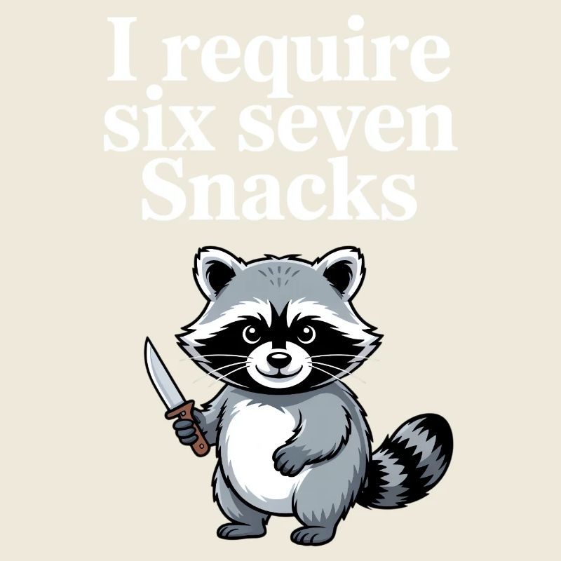 6-7 Internet Meme Cooler 6 7 Raccoon