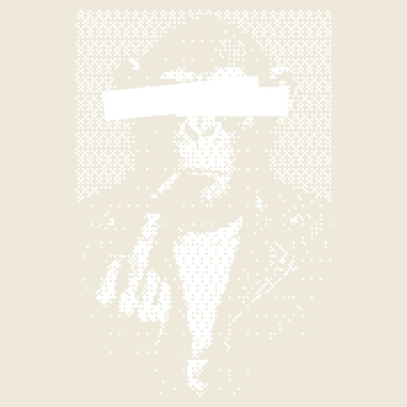 Blindfolded monkey criminal