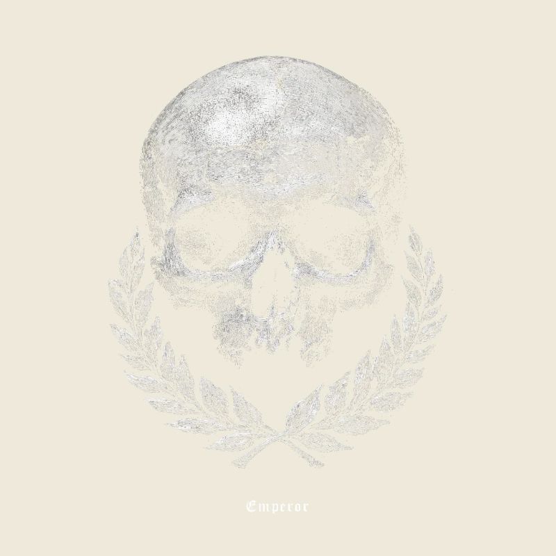 Schädel mit Lorbeer – Dunkles Vintage