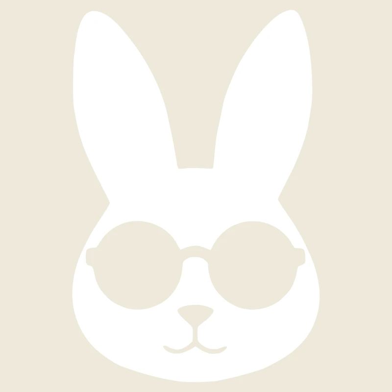 Cool Bunny Sunglasses Clean Vector