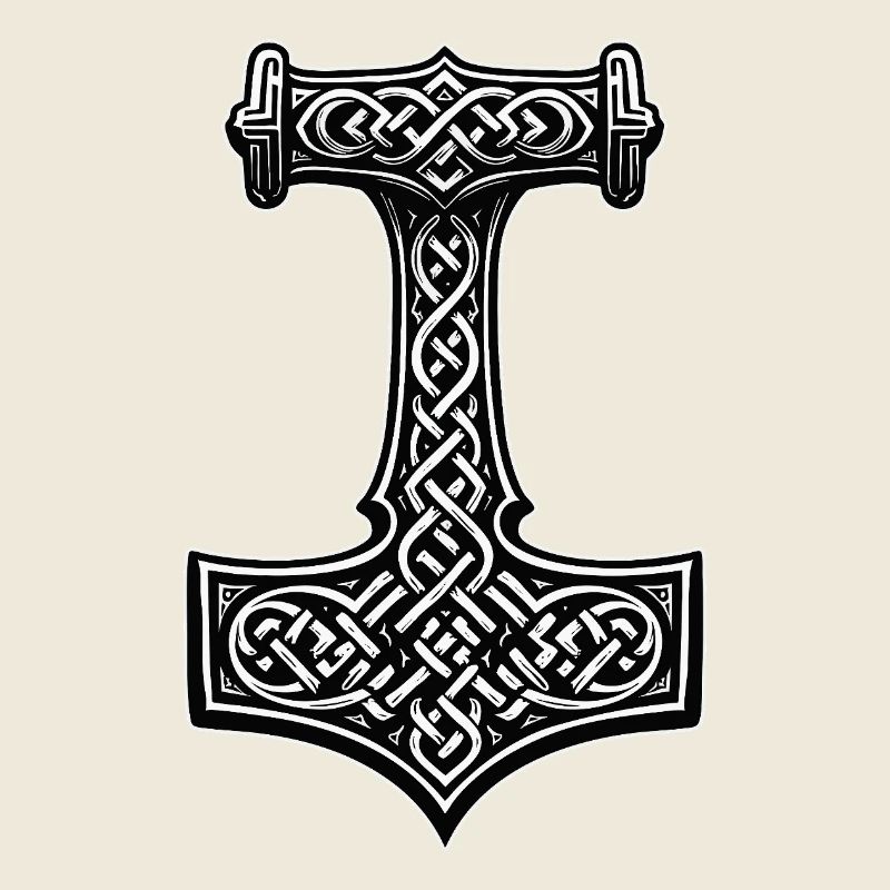 Symbole du nœud viking de Mjölnir
