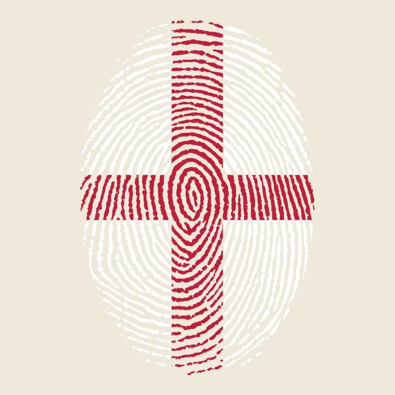 Fingerprint England Flagge