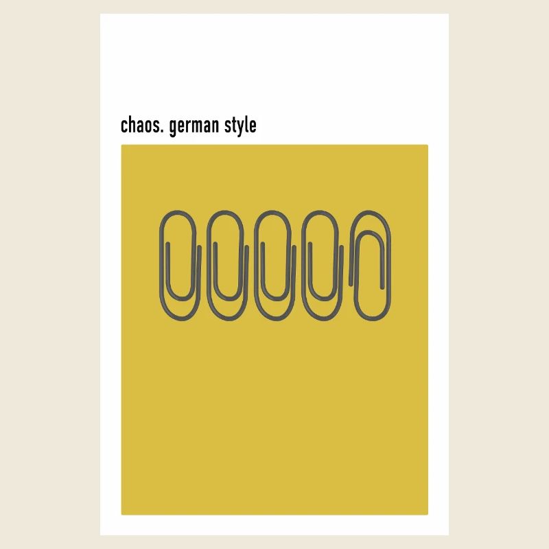 Chaos – German Style Büroklammer