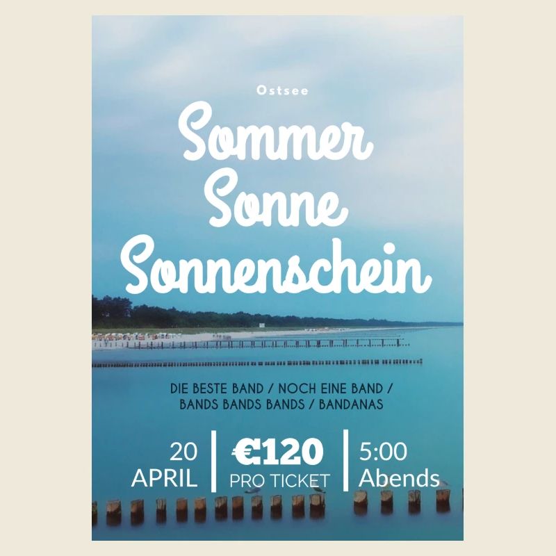 Summer vacation Germany