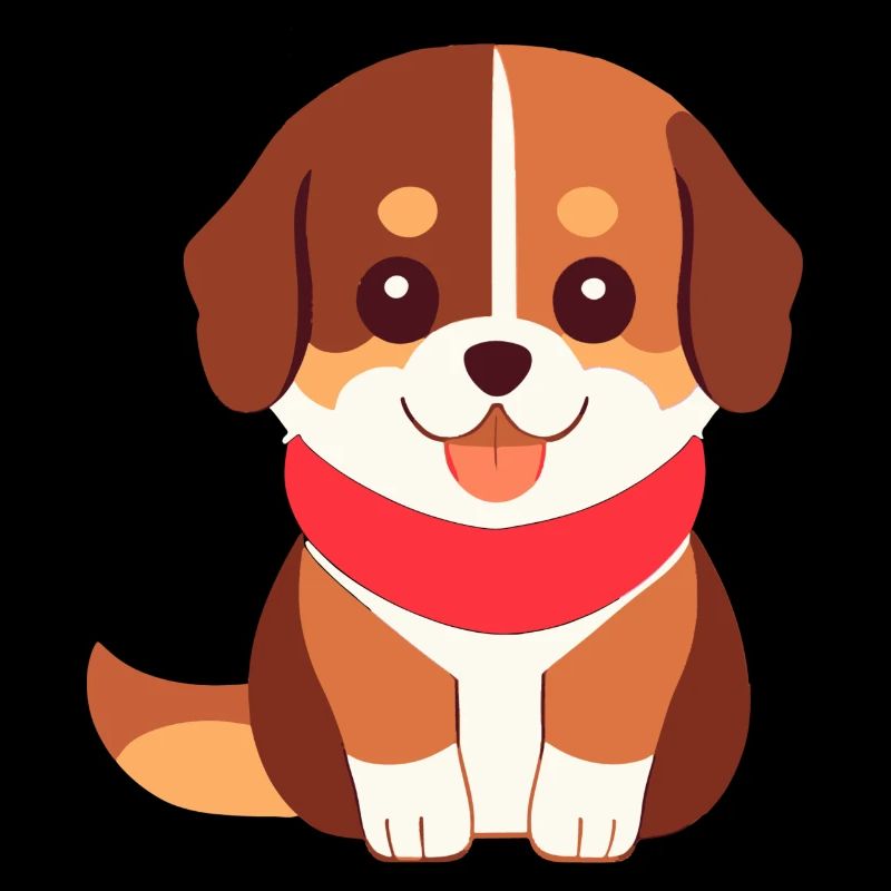 süßer Hund Welpe sitzen