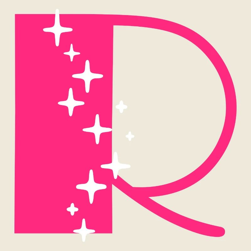Buchstabe R Glitzer