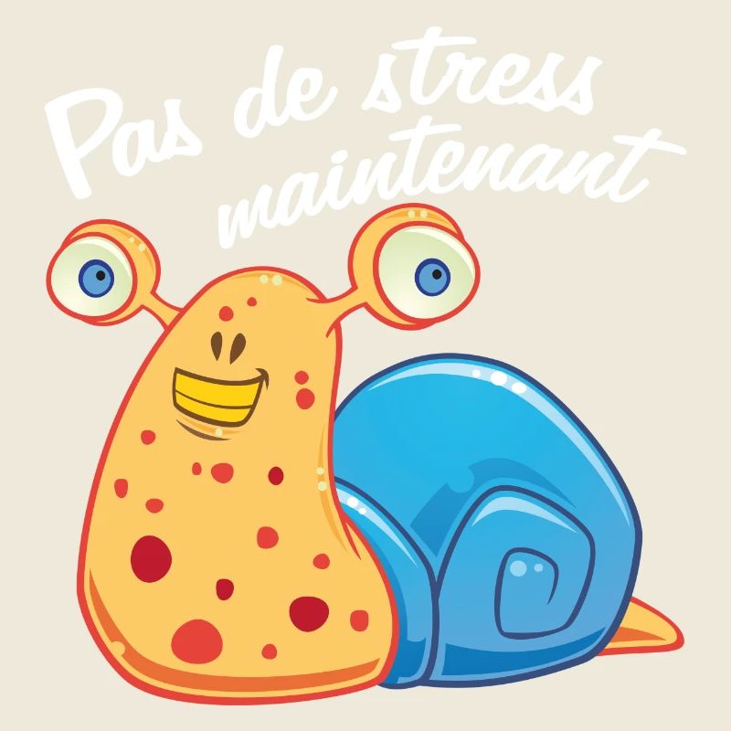 Pas de stress, un escargot qui dort.