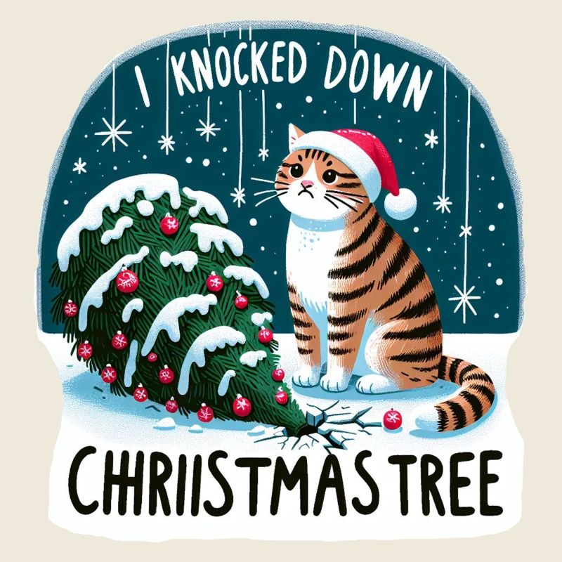 J’ai renversé le sapin de Noël