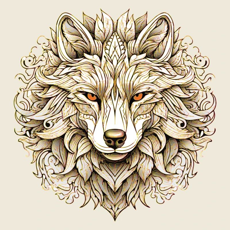 Goldener Wolf