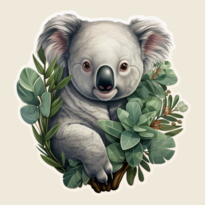 Koala à l’eucalyptus