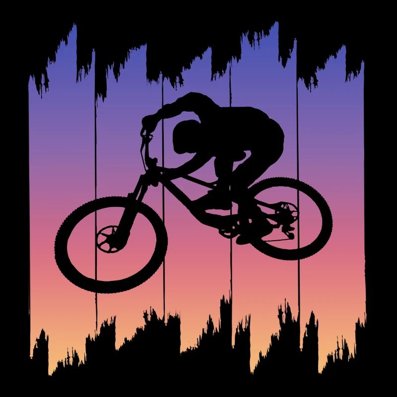 Mountainbike Downhill heizen MTB Fahrer Geschenk