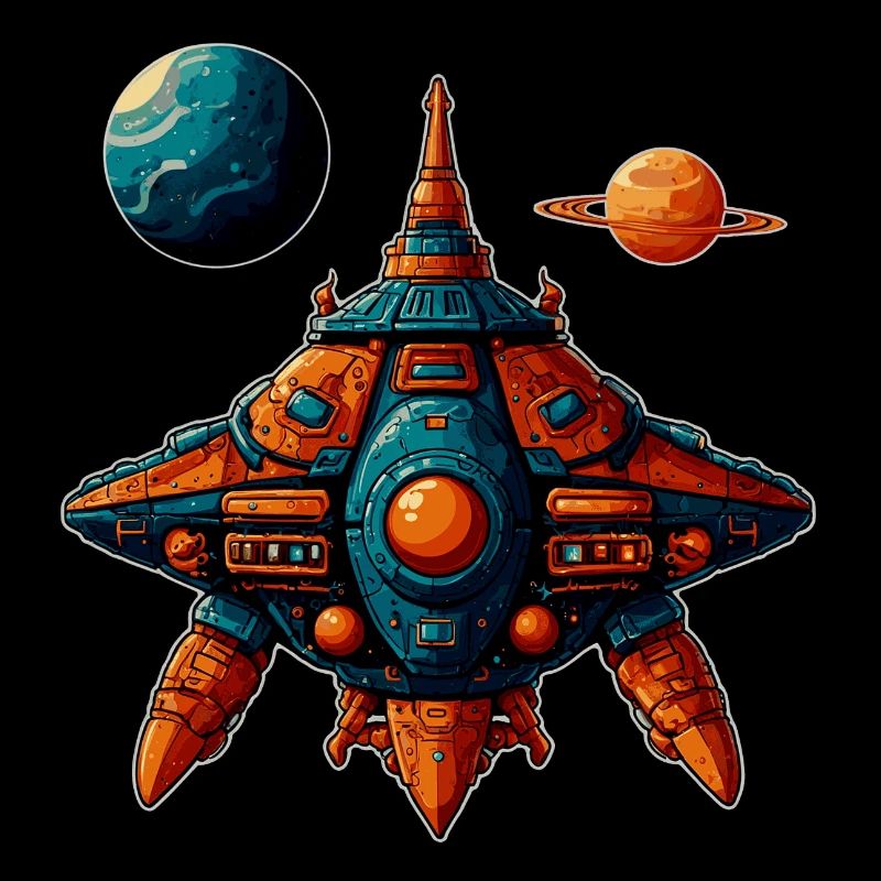 Imaginative Spaceship Flying Saucer