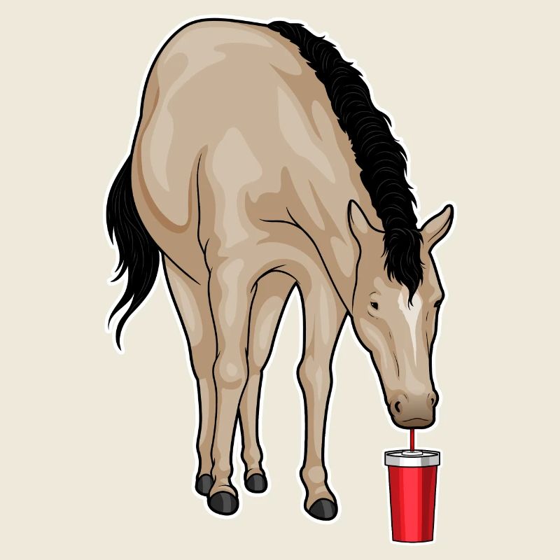 Pferd Trinkbecher