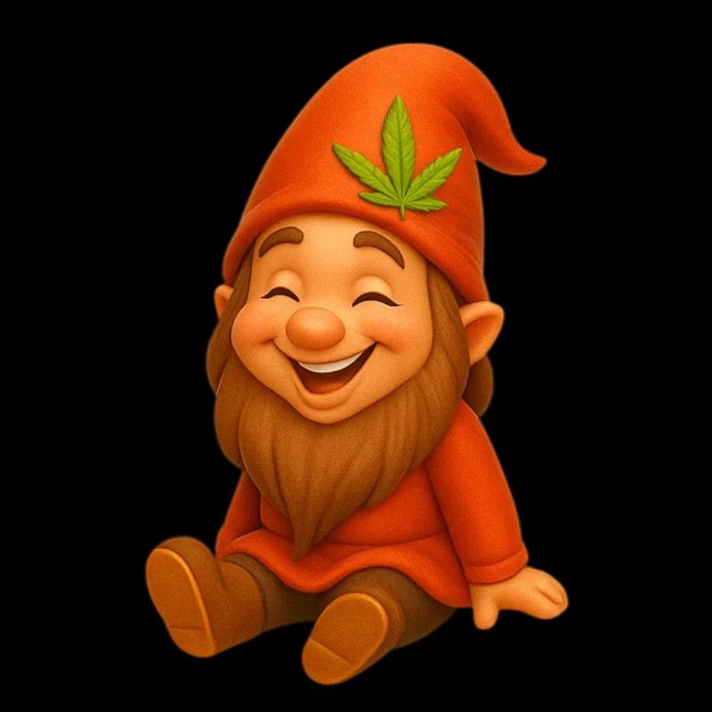 Knuffiger Zwerg goldig lachend