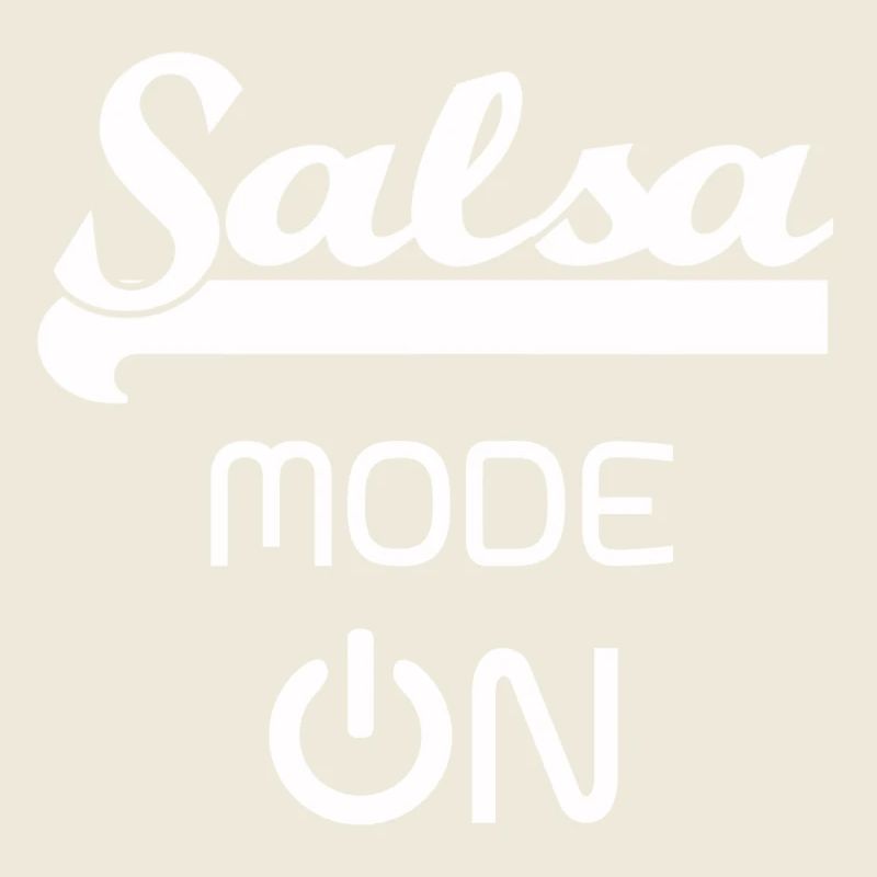 Salsa MODE ON white - Salsa Dance Shirt
