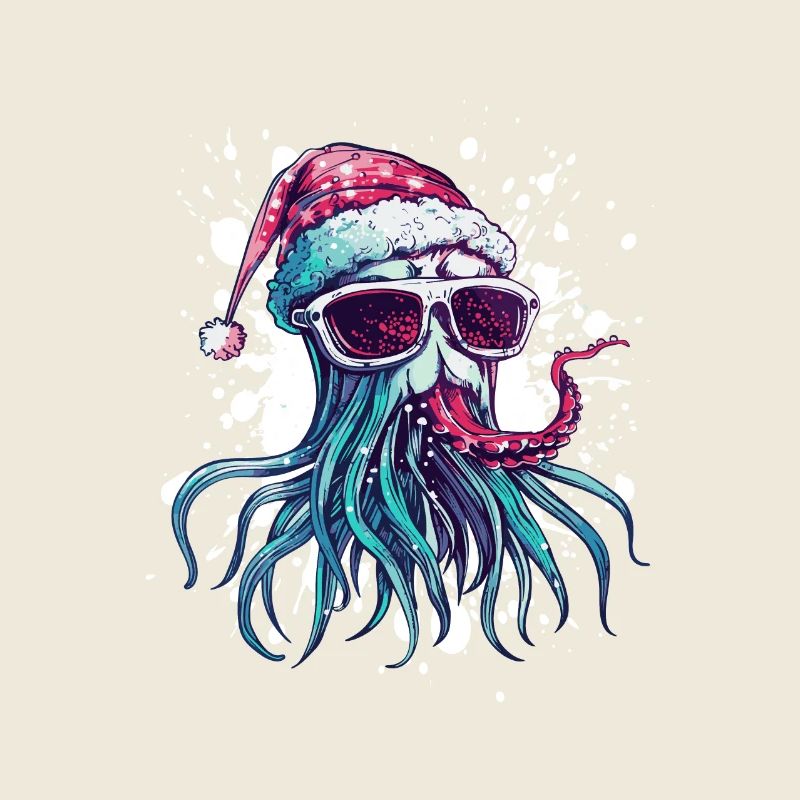 Méduse Noël drôle