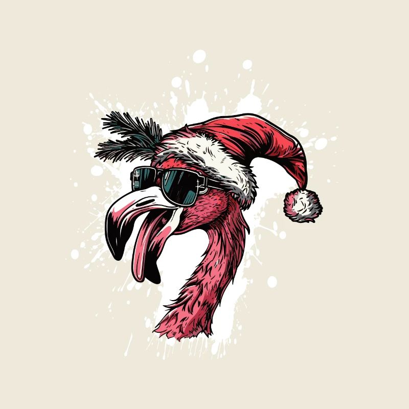 Flamingo Noël drôle