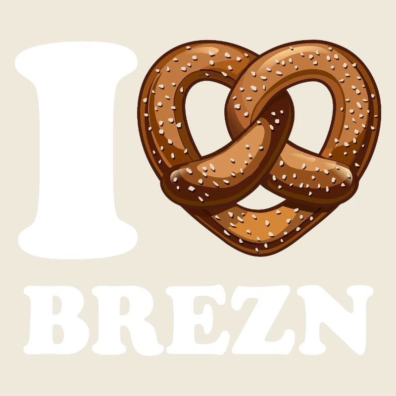 I Love Brezn - Herz - Brezel