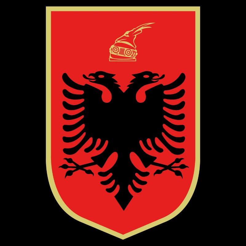Skenderbeu Stema Wappen Albania Adler