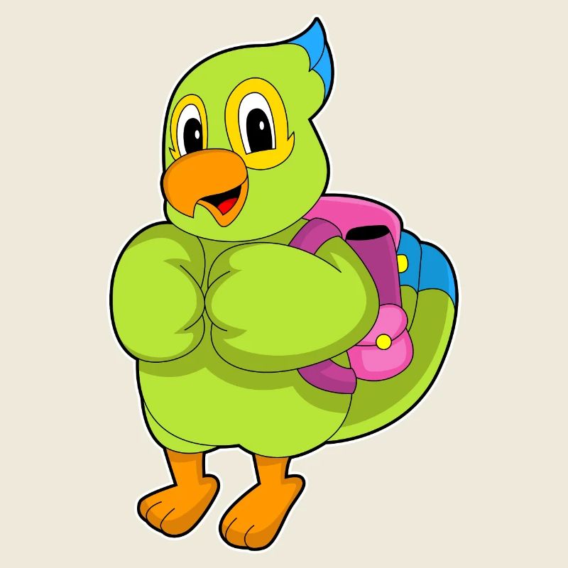 Parrot Student Backpack School