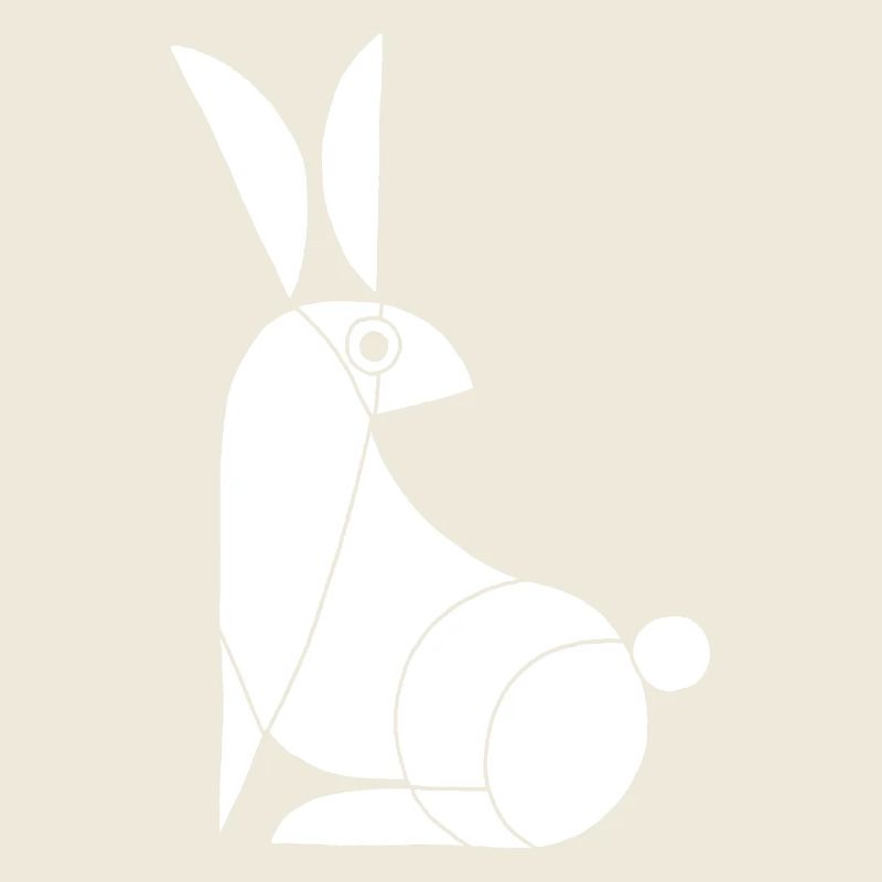 Funny White Rabbit