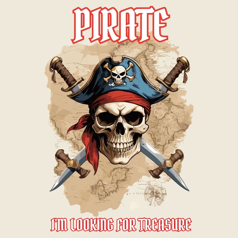 Pirat, ich bin auf der Suche nach einem Schatz.