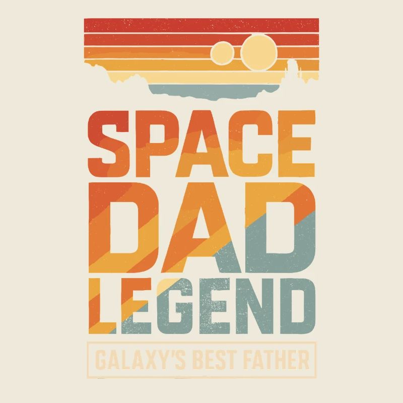 Dadalorian Papa - Space Dad Legend - Best Father